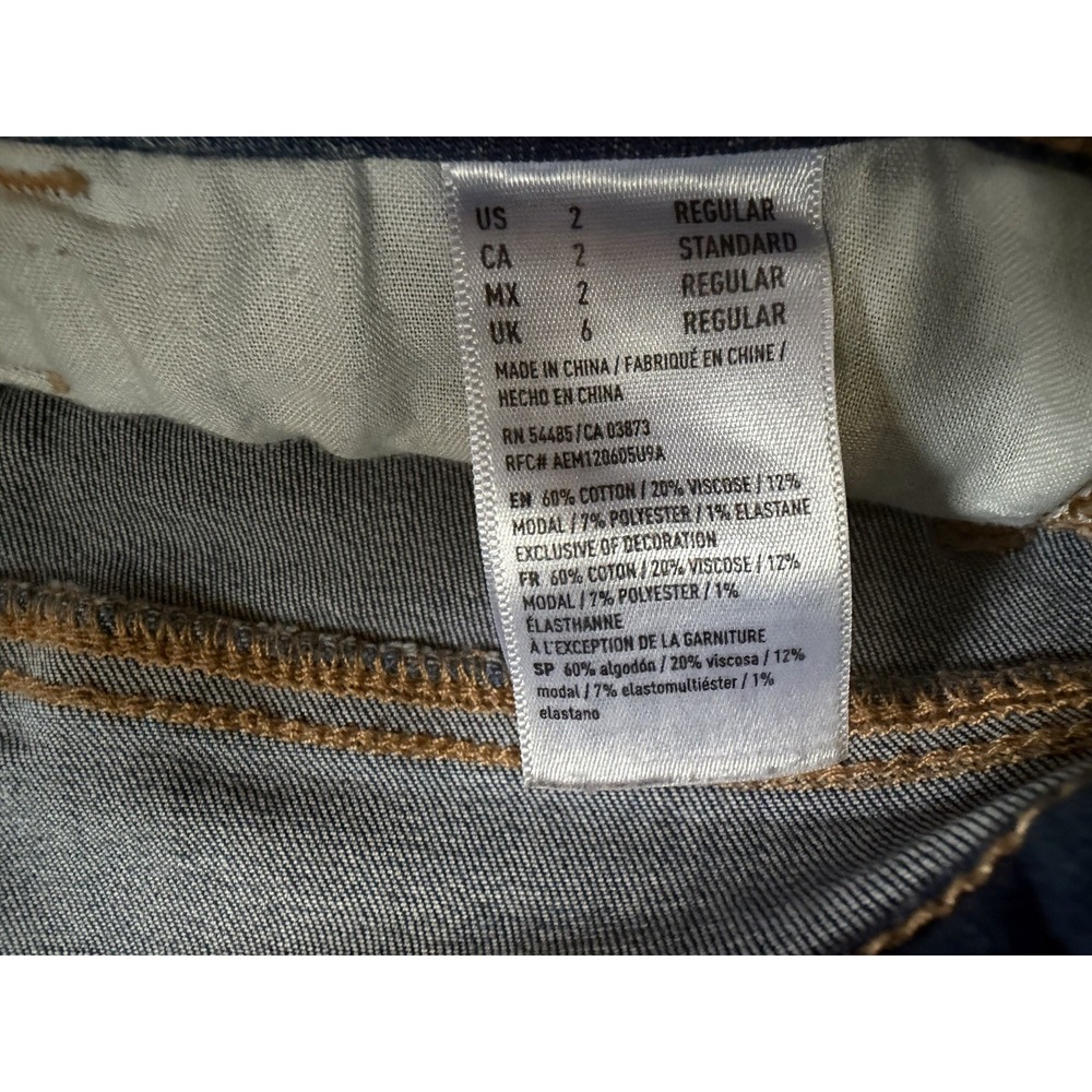 American Eagle Outfitters Womens Blue  Skinny & Jegging Jeans Size 2 Lot Of 2 - Picture 4 of 16
